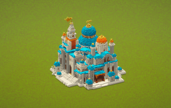 Cyan Desertic Temple
