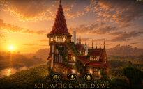 🏰 Crimson Watchtower Manor | Grand Medieval Tower House & Fantasy Noble Estate