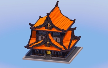 Resin Bricks Japanese Temple