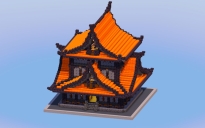 Resin Bricks Japanese Temple