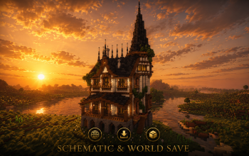 🏰 Shadowspire Manor | Grand Medieval Tower House & Gothic Fantasy Estate