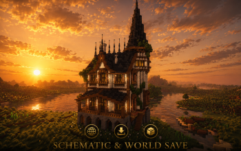 🏰 Shadowspire Manor | Grand Medieval Tower House & Gothic Fantasy Estate