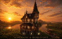 🏰 Shadowspire Manor | Grand Medieval Tower House & Gothic Fantasy Estate