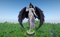 Minecraft Albedo |Overlord| Statue V02 Free (Schematic and Map)