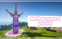Asian Cherry Blossom Sword Nether Portal