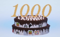 1000 Patreon Members Cake download FREE