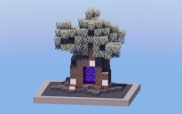 Pale Oak Tree Nether Portal
