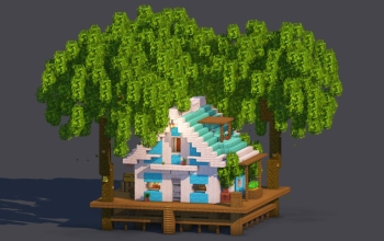 Tropical Stilt House - Fully Decorated Interior