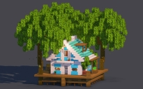 Tropical Stilt House - Fully Decorated Interior