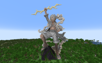 Minecraft luffy Gear 5 |One Piece| Statue Free (Schematic and Map)