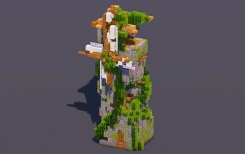 Mossy Overgrown Medieval Windmill