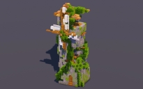 Mossy Overgrown Medieval Windmill