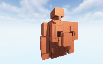 Free Copper Golem 3D