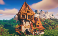 🏡 Emberpeak Cottage | Cozy Medieval House with Layered Roof Design