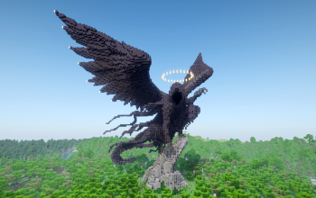Minecraft Dark Heart Seraph Statue