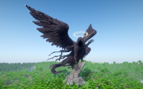 Minecraft Dark Heart Seraph Statue