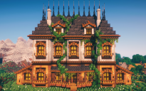 🏰 Evergreen Manor | Medieval Mansion with Overgrown Fantasy Design