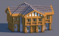 Medieval Trading Hall - Fully Decorated Interior