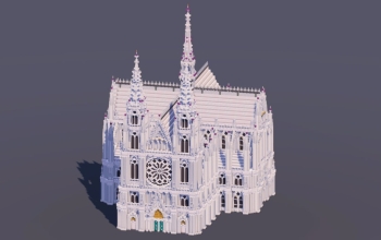 White Quartz Gothic Cathedral