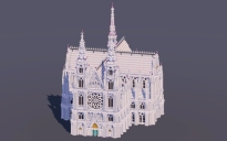 White Quartz Gothic Cathedral
