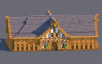 Medieval Trading Hall - Fully Decorated Interior