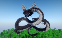 Minecraft Shenron Dragon Statue Free Schem