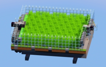 1500 Sugarcane/hour Automatic Farm, Uses slimeblocks and flying machine