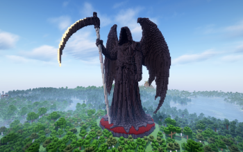 Minecraft Death Reaper Statue V02 Free Schem