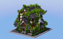 Ruined Overgrown Japanese Temple