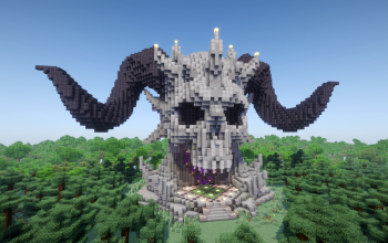 Minecraft Skull Nether Portal |Night King| Statue V18 Free Schem