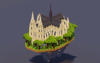 Floating Island Gothic Cathedral