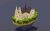 Floating Island Gothic Cathedral