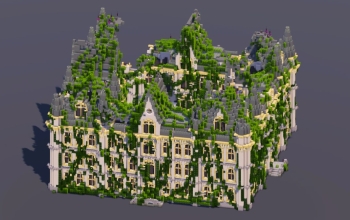 Mossy Overgrown Gothic Castle