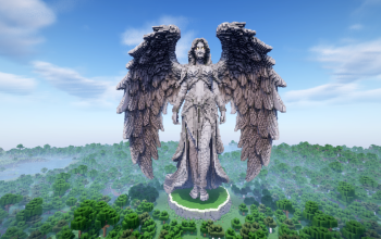 Minecraft Angel Statue V34 Free Schem