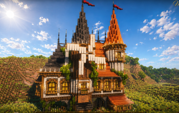 🏰 Windcrest Windmill Manor | Medieval Windmill House & Fantasy Cottage