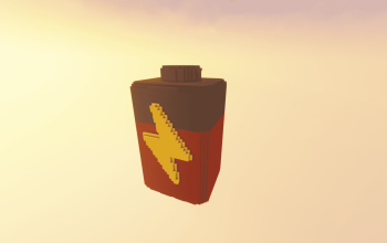 Free Big Battery Red 3D