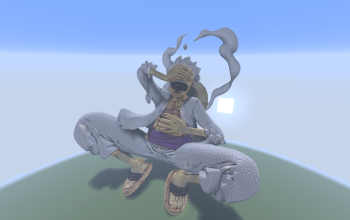 Gear 5 luffy statue laughing