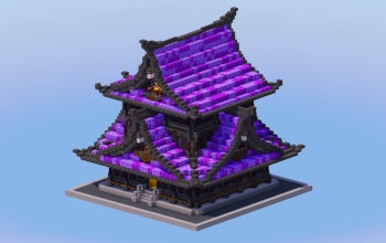 Dark Amethyst Japanese Temple