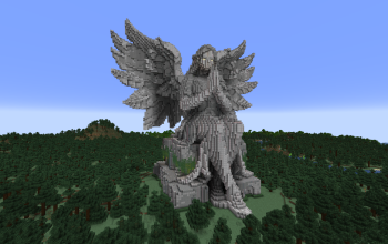 Minecraft Angel Statue V28 Free Schem