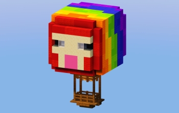 Rainbow Sheep Hot Air Balloon