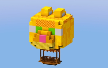 Yellow Cat Hot Air Balloon