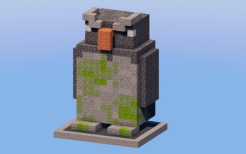 Penguin Stone Sculpture