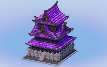 Dark Amethyst Japanese Castle