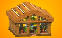 Cozy Wooden Greenhouse