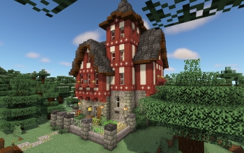 Minecraft Half-Timbered Cottage #2 - (World + Schematic)