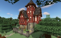 Minecraft Half-Timbered Cottage #2 - (World + Schematic)