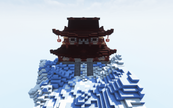 Frozen Japanese Temple – Minecraft Build