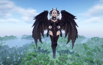 Minecraft Lilith Angel Statue V44 Free Schem