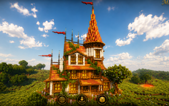 🏰 Goldspire Grand Manor | Medieval Noble Estate & Gothic Fantasy Mansion