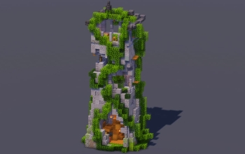 Mossy Overgrown Medieval Tower